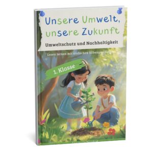 Cover des Buches mit 37 Silbengeschichten für kleine Umweltschützer.