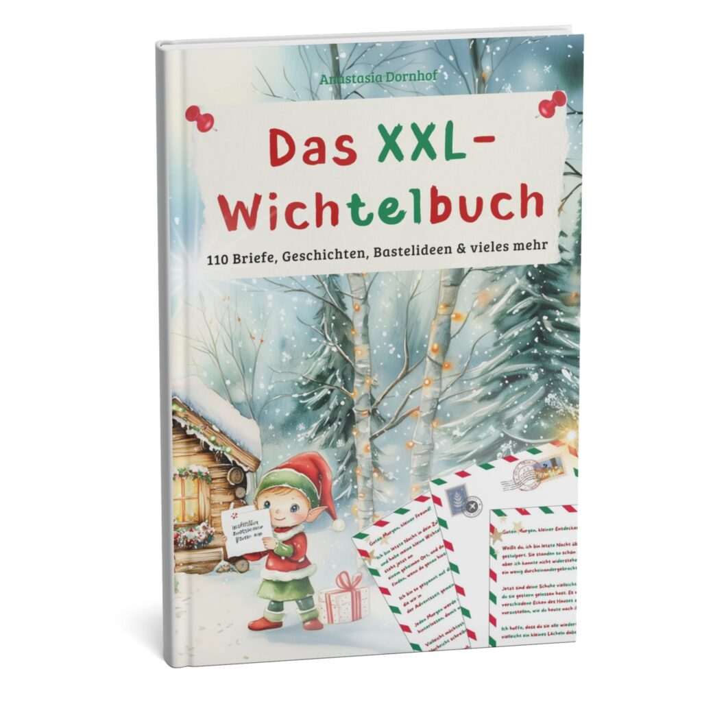 Das XXL-Wichtelbuch für Erstleser – 110 Wichtelbriefe in bunter Silbenschrift, ideal für Leseanfänger. Inklusive Bastelideen, Rätseln und einem großen Downloadbereich.